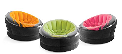 0078257305827 - INTEX INFLATABLE EMPIRE CHAIR, (COLORS MAY VARY), 1 PACK