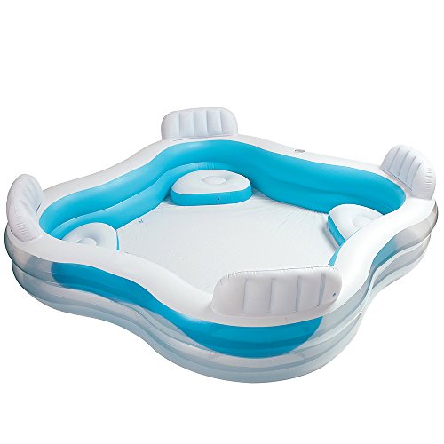 0782575647506 - INTEX SWIM CENTER FAMILY LOUNGE INFLATABLE POOL, 90 X 90 X 26, FOR AGES 3+