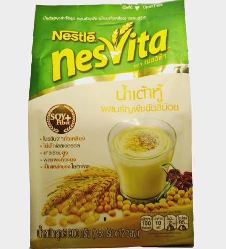 0782794772355 - NESTLE NESVITA SOYMILK FIBER LOWFAT NUTRITION POWDER MIX DRINK 25G(PACK OF SACHETS) 12 BY NESTLE