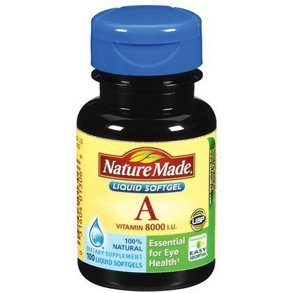 0782794798096 - NATURE MADE VITAMIN-A, 8000 IU, SOFTGELS, 100 CT (PACK OF 2) BY NATURE MADE