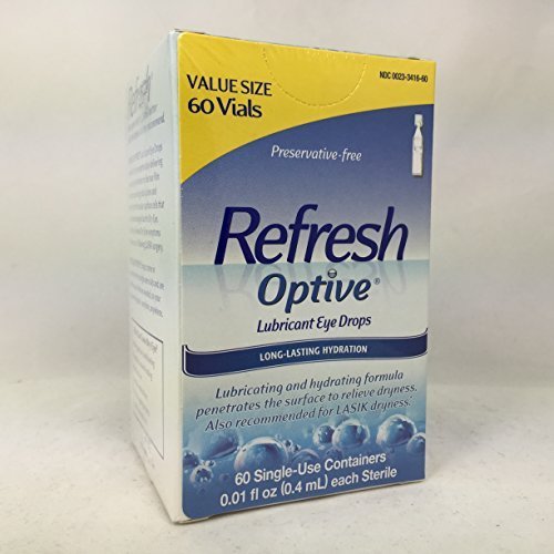 0782794844182 - REFRESH OPTIVE LUBRICANT EYE DROPS, 60 SINGLE USE CONTAINERS PER PACK (3 PACK) BY ALLERGAN INC