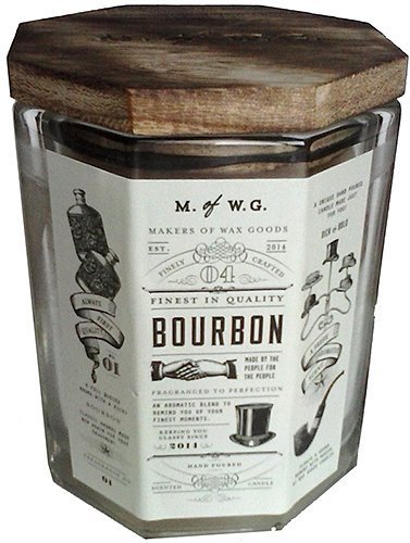 0782794875551 - MAKERS OF WAX GOODS RICH & BOLD #4 BOURBON WOOD-WICK 11.4 OZ. CANDLE IN GLASS BY MAKERS OF WAX GOODS