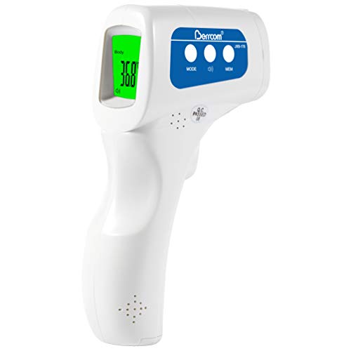 0782912047143 - BERRCOM NO-CONTACT INFRARED FOREHEAD THERMOMETER MEDICAL GRADE BABY FEVER CHECK THERMOMETER 4 IN 1 MULTIFUNCTIONAL FEVER ALARM MEMORY RECALL FOR KIDS INFANT ADULT WITH FDA AND CE