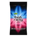 0078300004202 - FRESH + SEXY BEFORE & AFTER INTIMATE WIPES 24 SHEETS