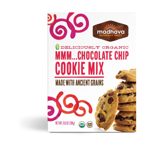 0078314251050 - MADHAVA ORGANIC COOKIE MIX WITH ANCIENT GRAINS, CHOCOLATE CHIP, 13.8 OUNCE (PACK OF 6)