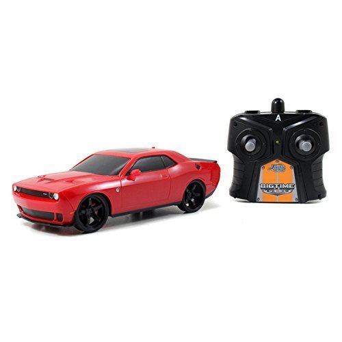 0783318080895 - STYLISH AND MODERN JADA TOYS BIGTIME MUSCLE RC DODGE CHALLENGER HELLCAT- 7.5X3X2.25 BY JADA TOYS