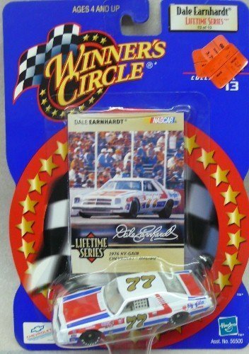 0783318241838 - NASCAR - WINNER'S CIRCLE - DALE EARNHARDT LIFETIME SERIES - 13 OF 13 - NO. 77 - 1976 HY-GAIN CHEVROLET MALIBU - 1:64 DIE CAST REPLICA CAR AND COLLECTOR CARD BY HASBRO