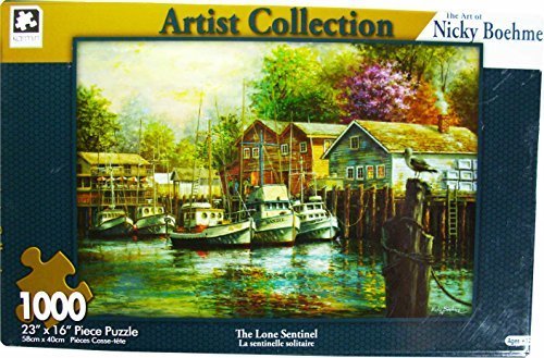 0783318368481 - ARTIST COLLECTION: THE ART OF NICKY BOEHME ~ THE LONE SENTINEL ~ 1000 PIECE PUZZLE BY KARMIN INTERNATIONAL