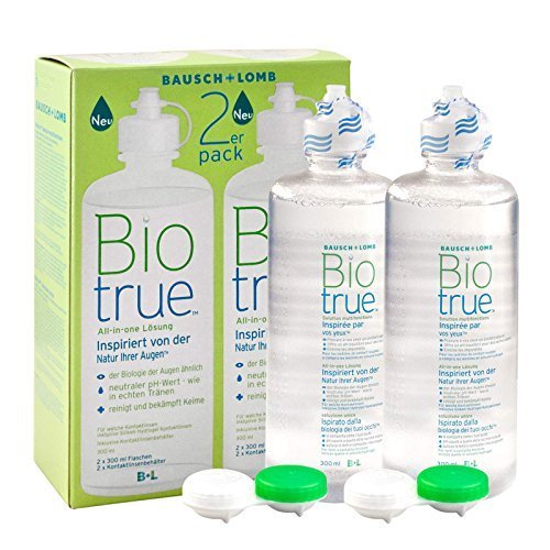 0783318977874 - BIOTRUE SET OF 2 BOTTLES OF CONTACT LENS SOLUTION 300 ML BY BAUSCH + LOMB
