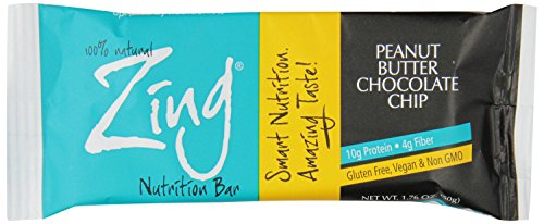 0783318980089 - ZING NUTRITION BAR, PEANUT BUTTER CHOCOLATE CHIP, 1.76 OUNCE (PACK OF 12)