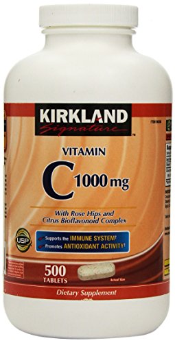 0783318984063 - KIRKLAND VITAMIN C WITH ROSE HIPS AND CITRUS BIOFLAVONOID COMPLEX (1000 MG), 500-COUNT TABLETS