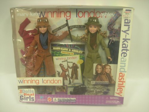 0783327789215 - MARY-KATE AND ASHLEY WINNING LONDON 2 PACK DOLL SET BY MATTEL