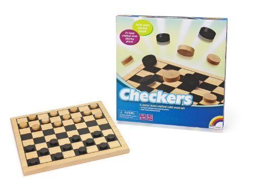 0783329488758 - WOODEN CHECKERS BY INTEX SYNDICATE LTD