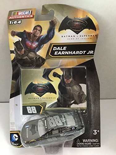 0783495983408 - 2016 NASCAR AUTHENTICS 1:64 - BATMAN VS SUPERMAN: DAWN OF JUSTICE DALE EARNHARDT JR #88 BATMAN EDITION #2 OF 4 1/64 SCALE DIECAST NASCAR AUTHENTICS WITH ONE IN A SERIES OF FOUR COLLECTOR CARD