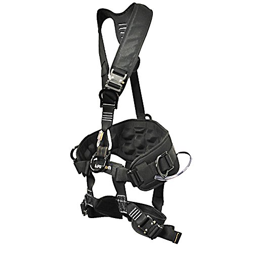 0783583173636 - FUSION CLIMB TAC-SCAPE HEAVY DUTY TACTICAL FULL BODY PADDED Y STYLE RESCUE HARNESS BLACK SIZE L