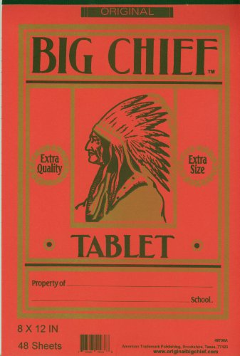 BIG CHIEF WRITING TABLET, PRIMARY GRADES, WESTERN, 8 X 12 INCH, 48