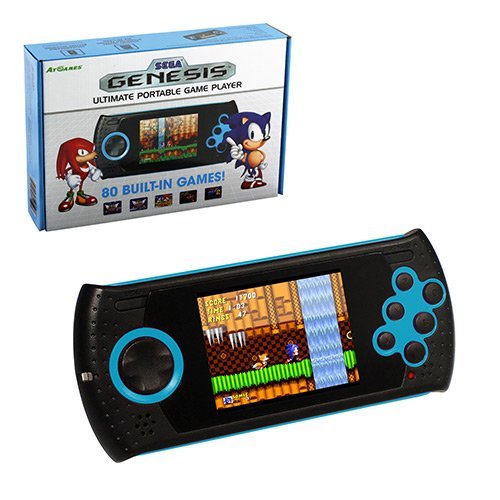 0783651316835 - FIRECORE PORTABLE CONSOLE WITH 20 SEGA MEGA DRIVE GAMES - GOPHER (WITH SD SLOT) BY SEGA
