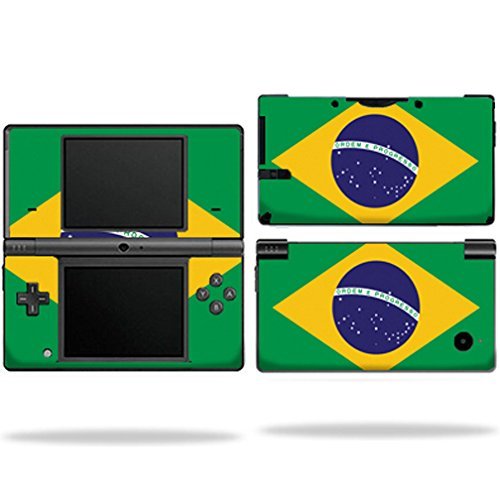 0783651881906 - PROTECTIVE VINYL SKIN DECAL COVER FOR NINTENDO DSI BRAZILIAN FLAG BY MIGHTYSKINS