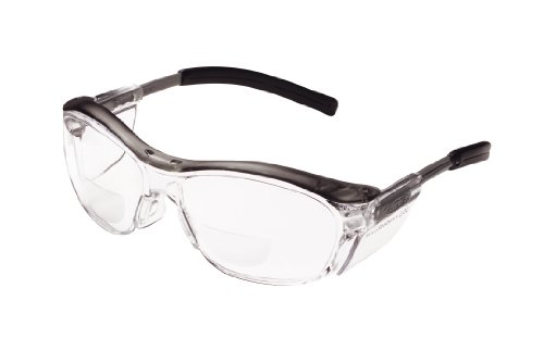 0078371114350 - 3M NUVO READER PROTECTIVE EYEWEAR, 11435-00000-20 CLEAR LENS, GRAY FRAME, +2.0 DIOPTER (PACK OF 1)