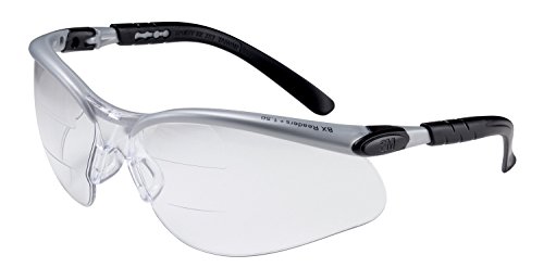 0078371114572 - 3M BX DUAL READER PROTECTIVE EYEWEAR, 11457-00000-20 CLEAR ANTI-FOG LENS, SILV/BLK FRAME, +1.5 TOP/BOTTOM DIOPTER (PACK OF 1)