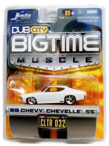 0783719722264 - BIG TIME MUSCLE 69 CHEVY CHEVELLE SS / WHITE / 1:64 SCALE / DUB CITY / 2005