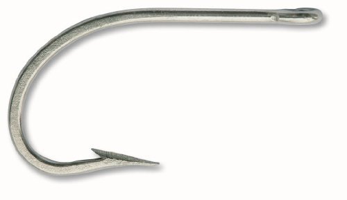 0783847042128 - MUSTAD 7731D BIG GAME SEA DEMON FORGED DURATIN HOOK WITH BRAZED RING (10-PACK) BY MUSTAD