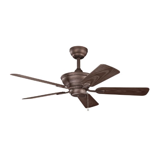 0783927422604 - KICHLER LIGHTING 339524WCP TRENT 44-INCH WET LOCATION CEILING FAN, WEATHERED COPPER POWDER COAT FINISH WITH BROWN ABS BLADES
