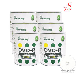 0783942718744 - 3000 PACK SMARTBUY 16X DVD-R 4.7GB WHITE TOP DATA VIDEO BLANK RECORDABLE DISC