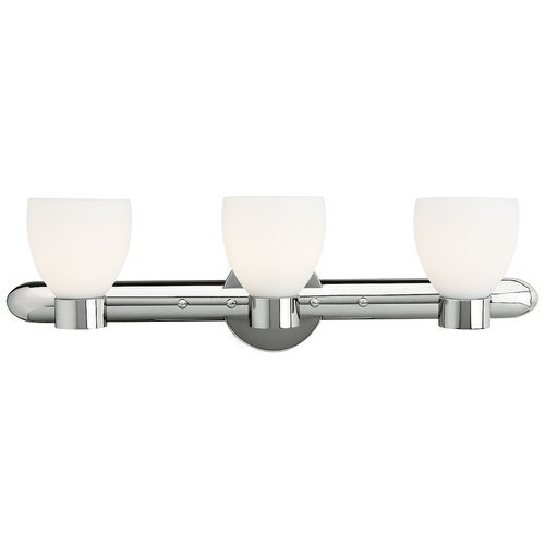 0783961402228 - ACCESS LIGHTING 23903-CH/OPL FRISCO 3-LIGHT WALL/VANITY FIXTURE, CHROME FINISH WITH OPAL GLASS SHADES BY ACCESS LIGHTING