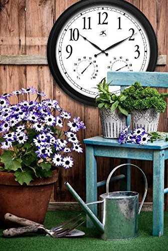 0784034404491 - ELEGANT 26 BIG WALL CLOCK - THIS OVERSIZED TIMEPIECE IS GREAT DECOR FOR YOUR LIVING ROOM, BACKYARD, FAMILY ROOM - THIS STURDY AND DURABLE TIME TELLER IS MADE OF PLASTIC AND METAL - 1 YEAR WARRANTY!