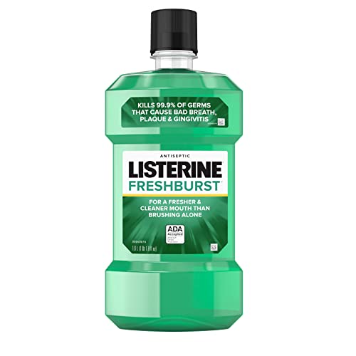 0784179142609 - LISTERINE FRESHBURST ANTISEPTIC MOUTHWASH FOR BAD BREATH, KILLS 99% OF GERMS THAT CAUSE BAD BREATH & FIGHT PLAQUE & GINGIVITIS, ADA ACCEPTED MOUTHWASH, SPEARMINT, 1 L