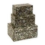 0784185991284 - NEAL MOTHER OF PEARL BOXES - SET OF 3