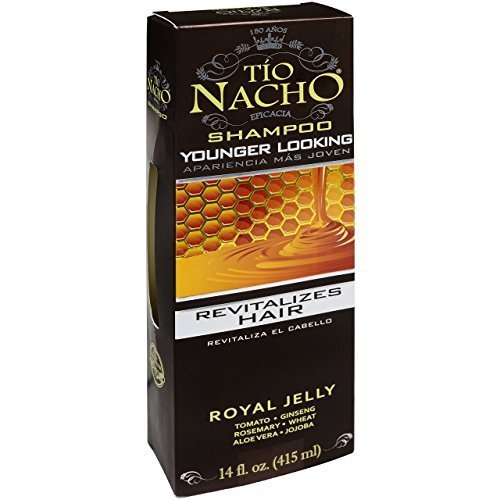 0784190846074 - SHAMPOO YOUNGER LOOKING ROYAL JELLY REVITALIZES HAIR, 14 OUNCE BY TIO NACHO
