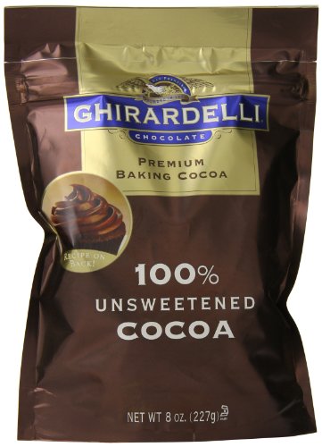0078433152931 - GHIRARDELLI CHOCOLATE UNSWEETENED COCOA POUCH, 8 OUNCE