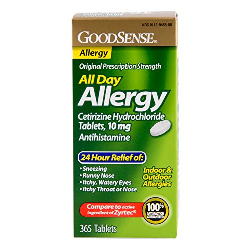 0078433497704 - GOODSENSE ALL DAY ALLERGY, CETIRIZINE HCL TABLETS, 10 MG, 365 COUNT