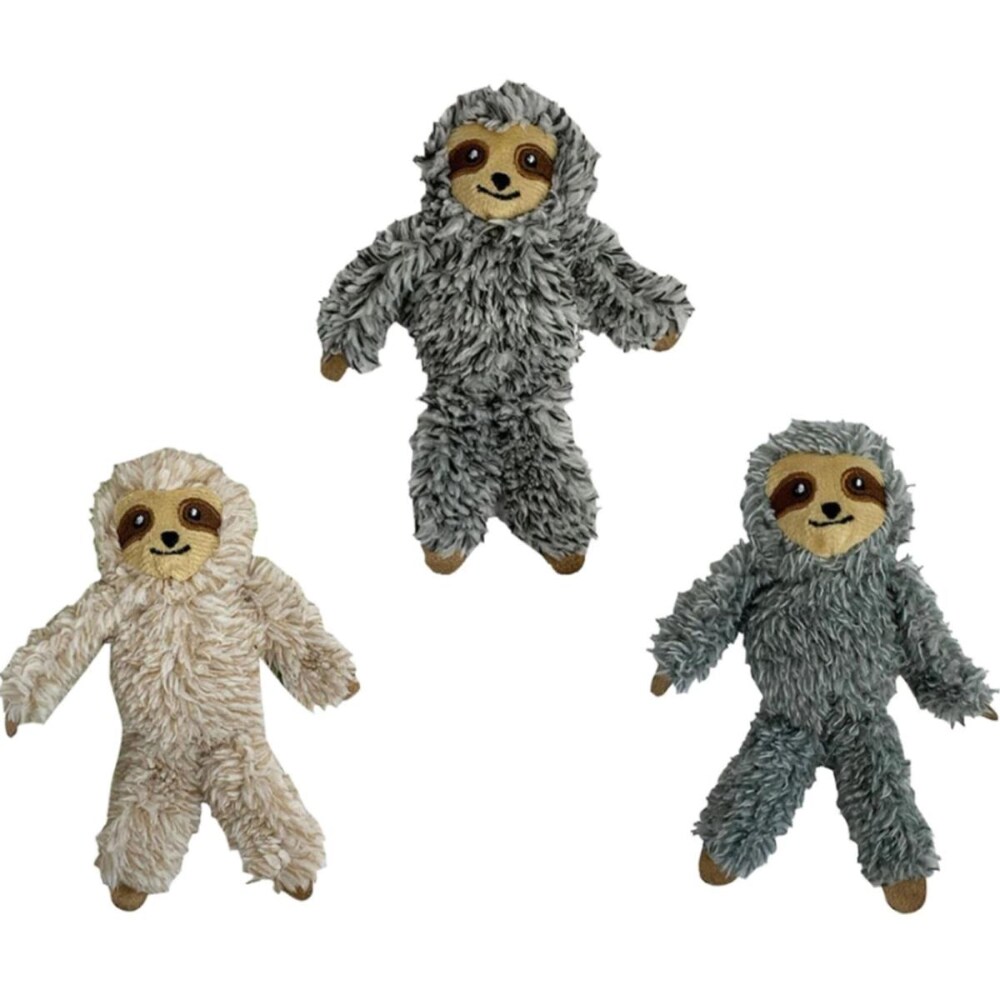 0078436920278 - MULTIPET 60020278 5 IN. SLOTH CAT TOY, ASSORTED COLOR (SOLD SEPARATELY)