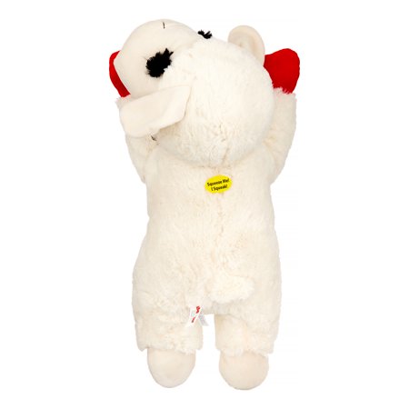 0784369483888 - MULTIPET'S OFFICIALLY LICENSED LAMB CHOP JUMBO WHITE PLUSH DOG TOY, 24-INCH