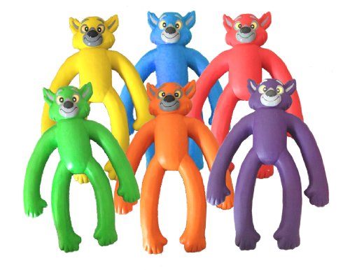 0784369610338 - MULTIPET MADDIE THE LEMUR LATEX COVERED PLUSH FILLED DOG TOY, 10.5-INCH, ASSORTED