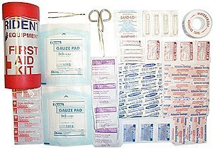 0784427121110 - DELUXE FIRST AID MEDICAL KIT PACKAGE IN A WATER TIGHT TUBE FOR SCUBA DIVE DIVERS DIVING CAMPING CAMPERS HIKE HIKERS HIKING TRAVEL TRAVELING BY TRIDENT