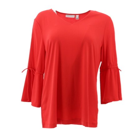 0784460949900 - EVERY DAY SUSAN GRAVER LIQUID KNIT SPLIT BELL SLV TOP A302623