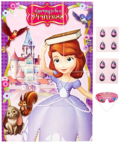 7844908495338 - SOFIA THE FIRST PARTY GAME, PIN THEPENDANT ON THE NECKLACE, MULTICOLORED