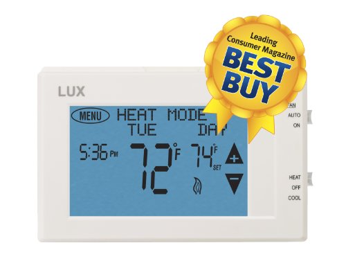 0784497437333 - LUX PRODUCTS TX9600TS UNIVERSAL 7-DAY PROGRAMMABLE TOUCH SCREEN THERMOSTAT