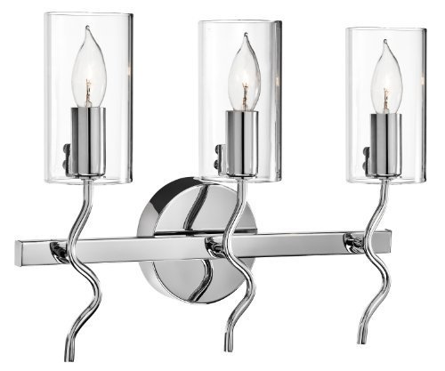0784497620537 - ELAN LIGHTING 83169 STILLY 3LT VANITY FIXTURE, CHROME FINISH WITH CLEAR GLASS BY ELAN