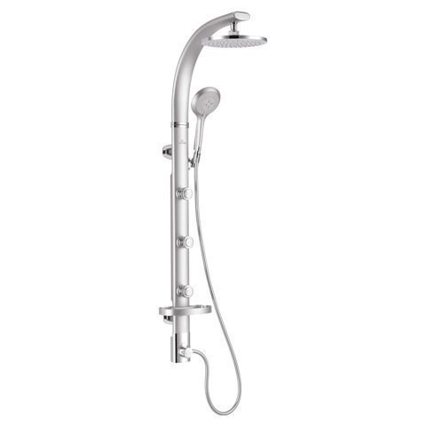 0784497665835 - PULSE 1017-S BONZAI SHOWER SPA WITH SILVER, SILVER BY PULSE