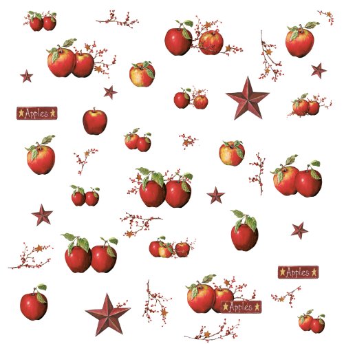 0784497958340 - ROOMMATES RMK1570SCS COUNTRY APPLES PEEL & STICK WALL DECALS