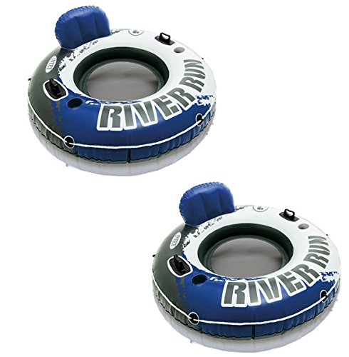 0784644733387 - INTEX RIVER RUN I INFLATABLE WATER FLOATING TUBES - 2 PACK