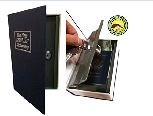 0784672269377 - WHOLENESS HOME STEEL DICTIONARY BOOK DIVERSION SAFE WITH LOCK- THE MOST REALISTIC LOOKING BOOKS SAFE - STASH YOUR VALUABLES IN PLAIN SIGHT! WEED OUT THIEVES! PERFECT FOR HOMES, BOATS, RV'S