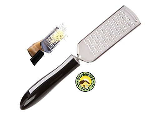 0784672269407 - WHOLENESS HOME CHEESE GRATER - HAND HELD 10 INCH COMFORTABLE GRIP BEST GRATER FOR PARMESAN AND OTHER HARD AND SEMI HARD CHEESES, LEMON ZESTER, CHOCOLATE GRATER