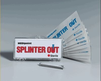 0784922320018 - MEDIPOINT SPLINTER-OUT, 10-COUNT PLASTIC CASE (PACK OF 5) BY FIRST AID ONLY