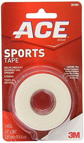 0784922478283 - ACE SPORTS TAPE, 1.5 INCHES X 10 YARD, 1 COUNT